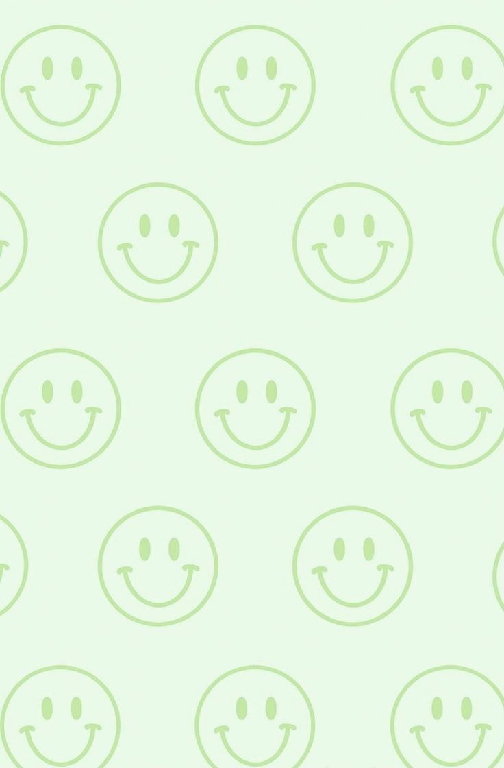 Light green smiley face wallpaper