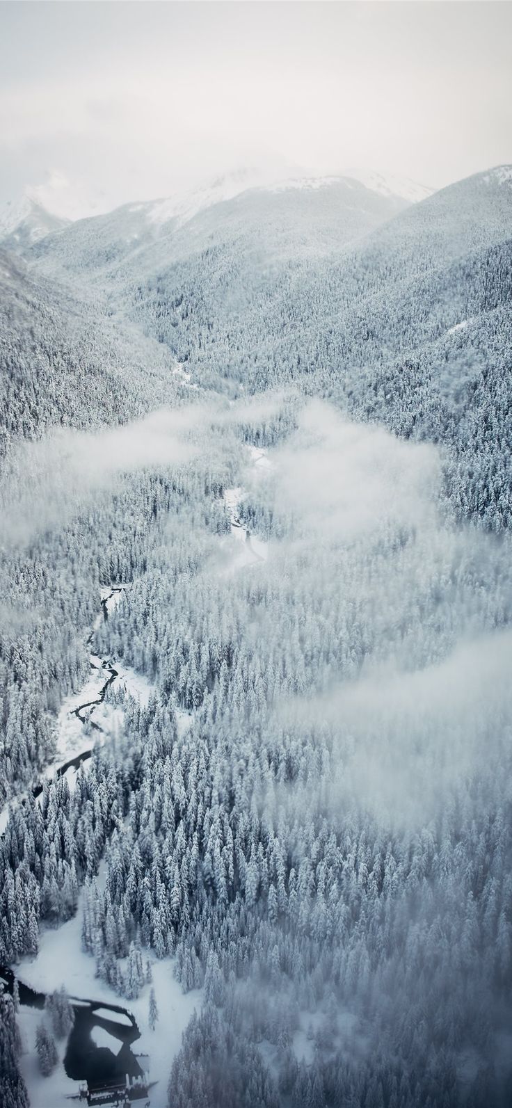 Winter snow in Whislter Peak2Peak