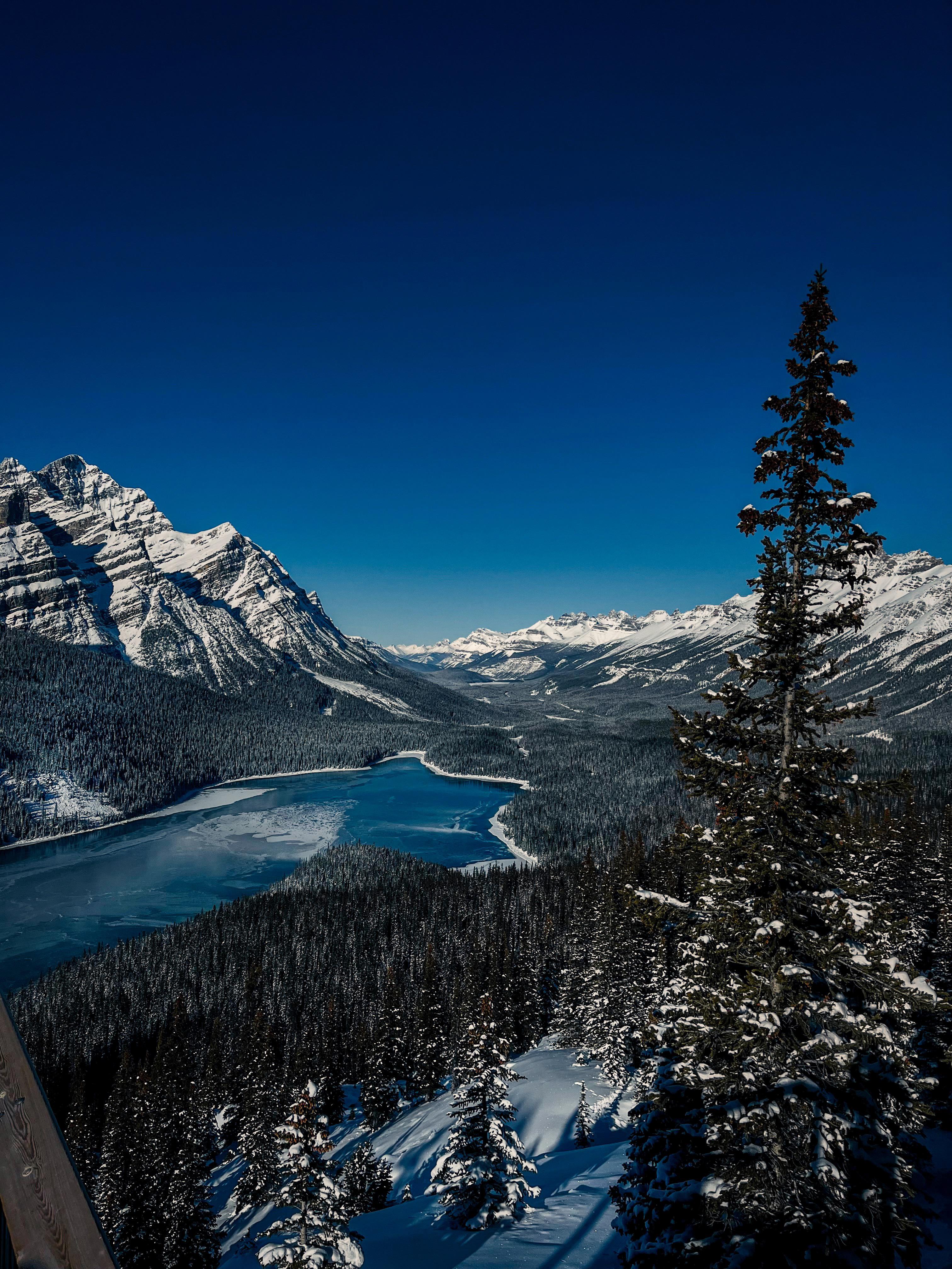 beautiful snow cover mountains