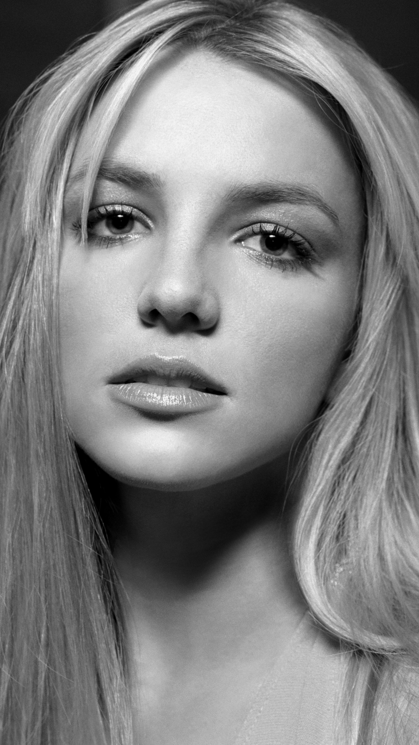 Britney Spears Wallpaper 4K, Monochrome