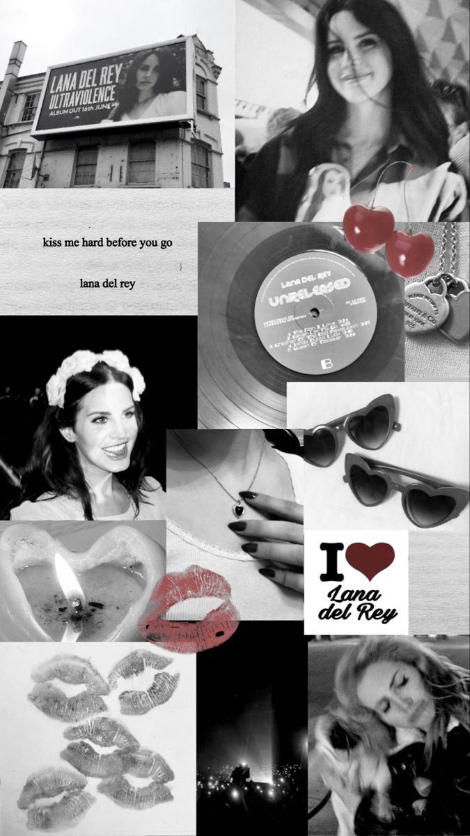 Lana del rey, Aesthetic collage