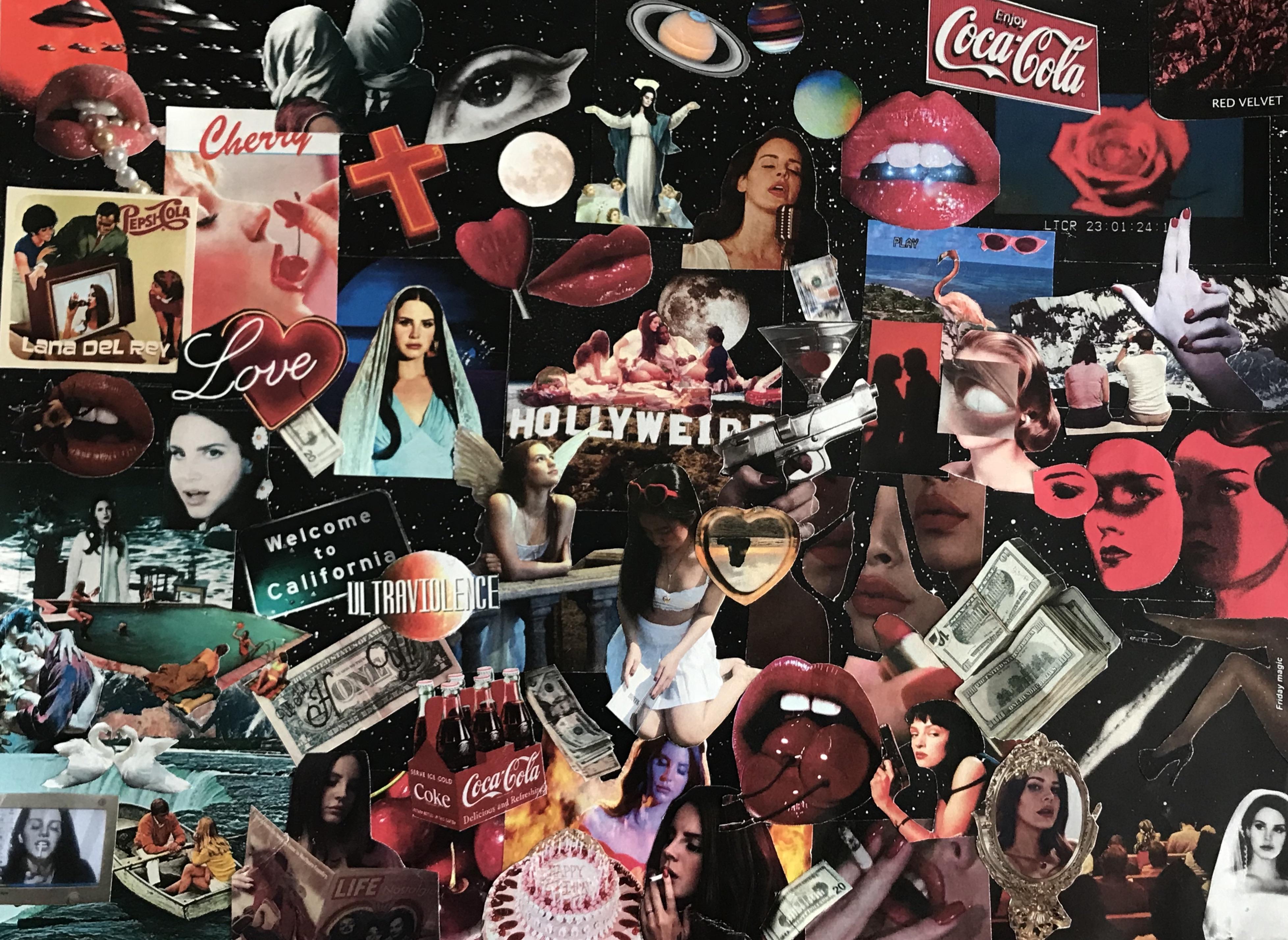 a collage my gf did for school, r