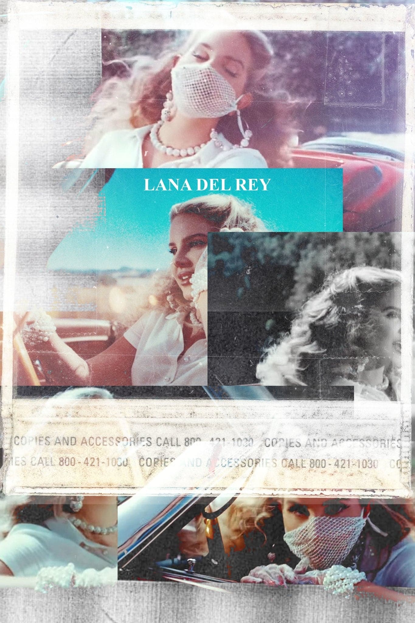 Lana Del Rey 'Vintage Collage' Poster