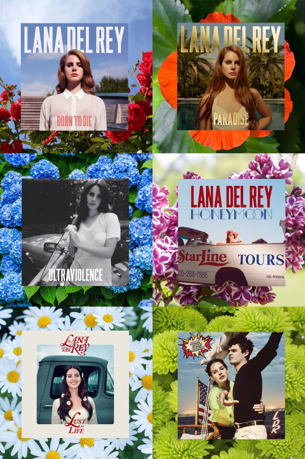 Lana Del Rey albums aesthetics