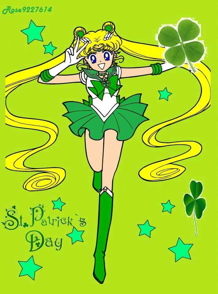 St Patrick's day Sailor Moon. Sailor