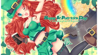 Anime St.Patrick's Day Windows Theme