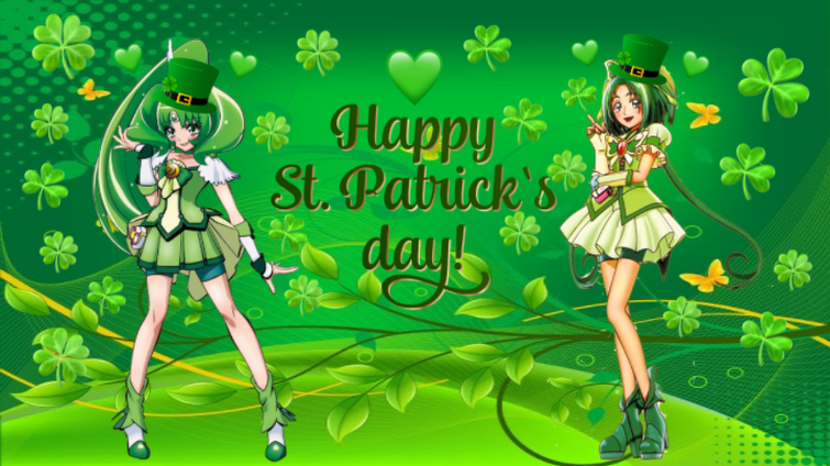 happy saint patricks day anime Wallpaper