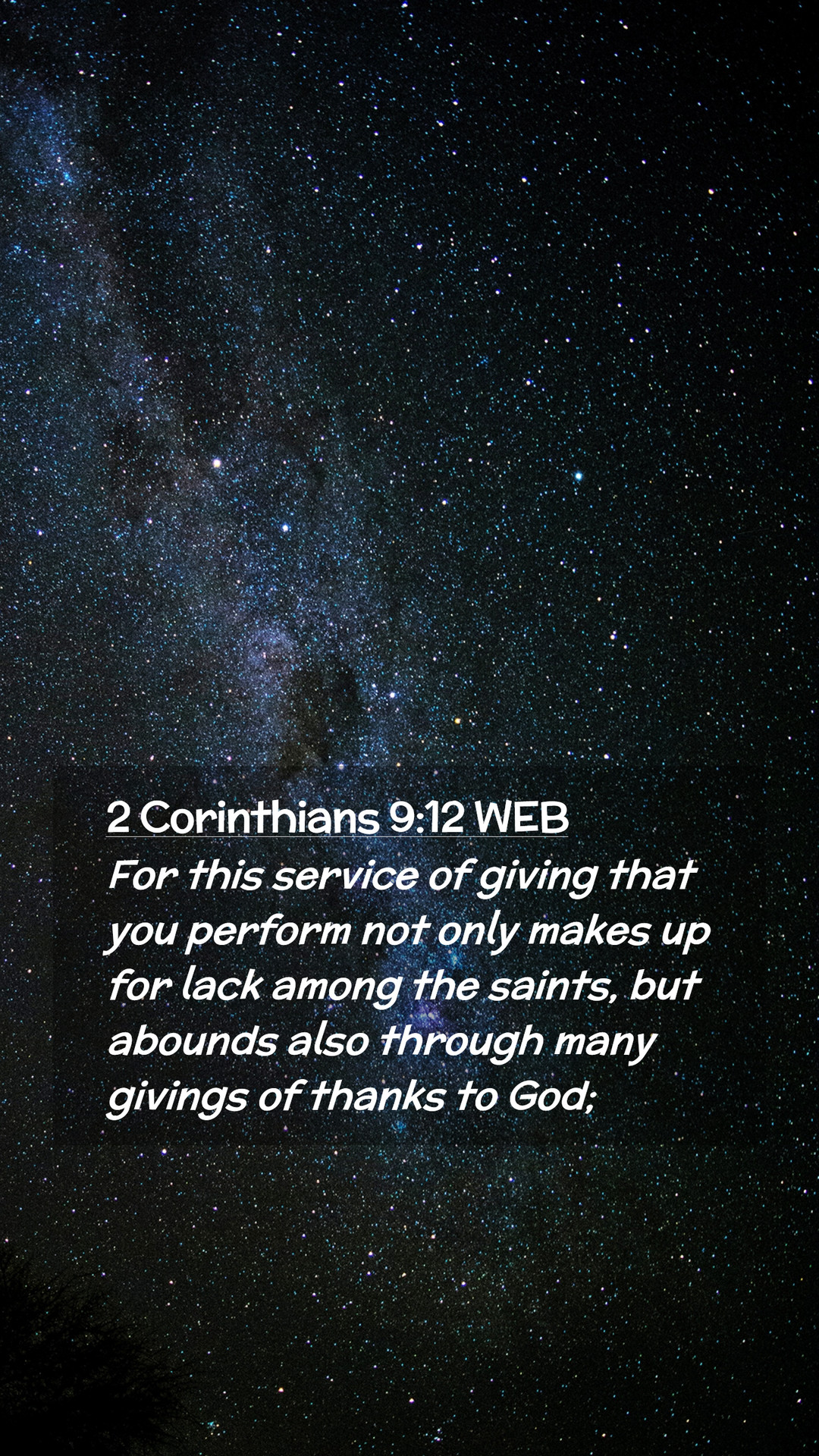 Corinthians 9:12 WEB Mobile Phone