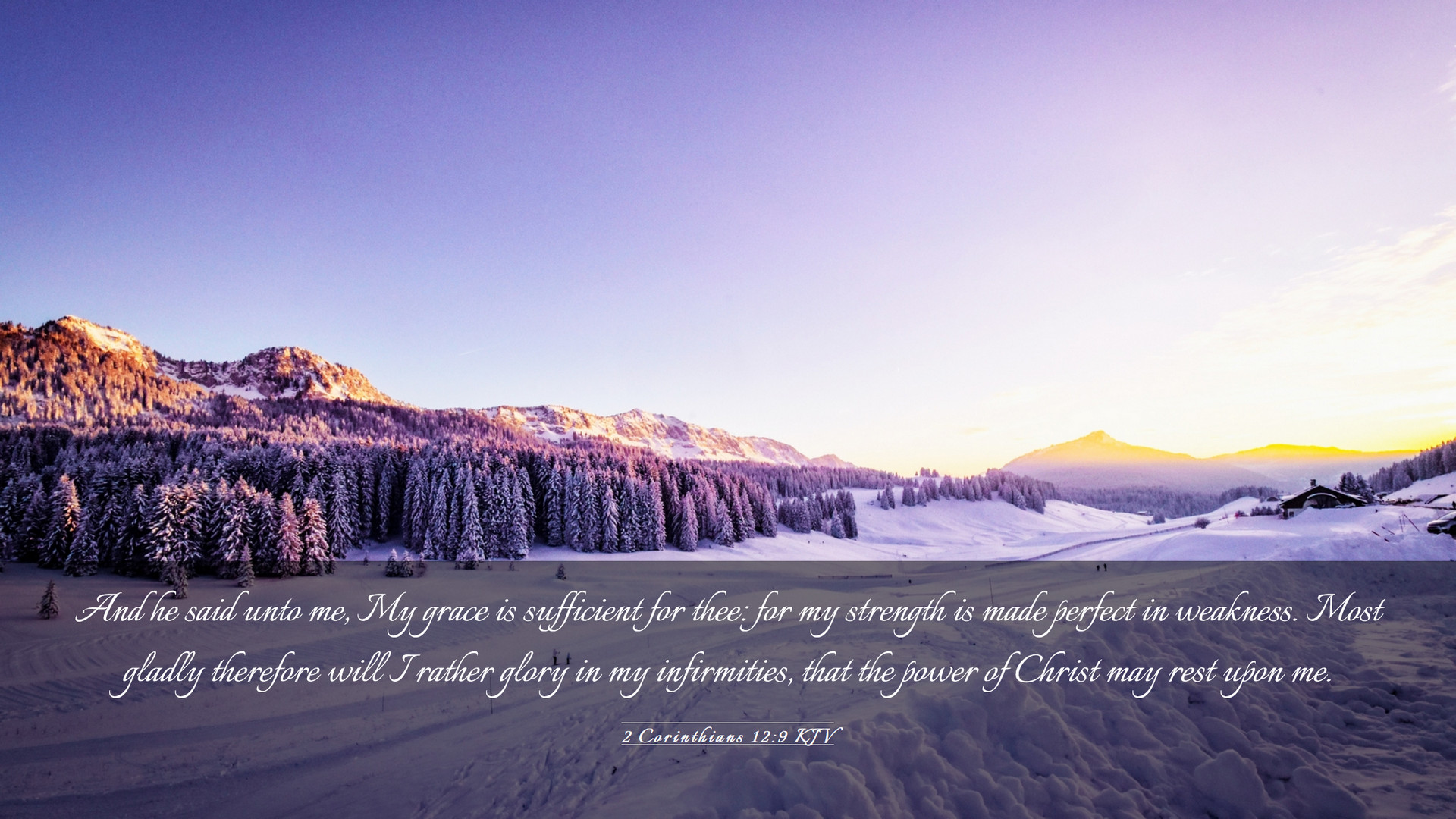 Corinthians 12:9 KJV Desktop