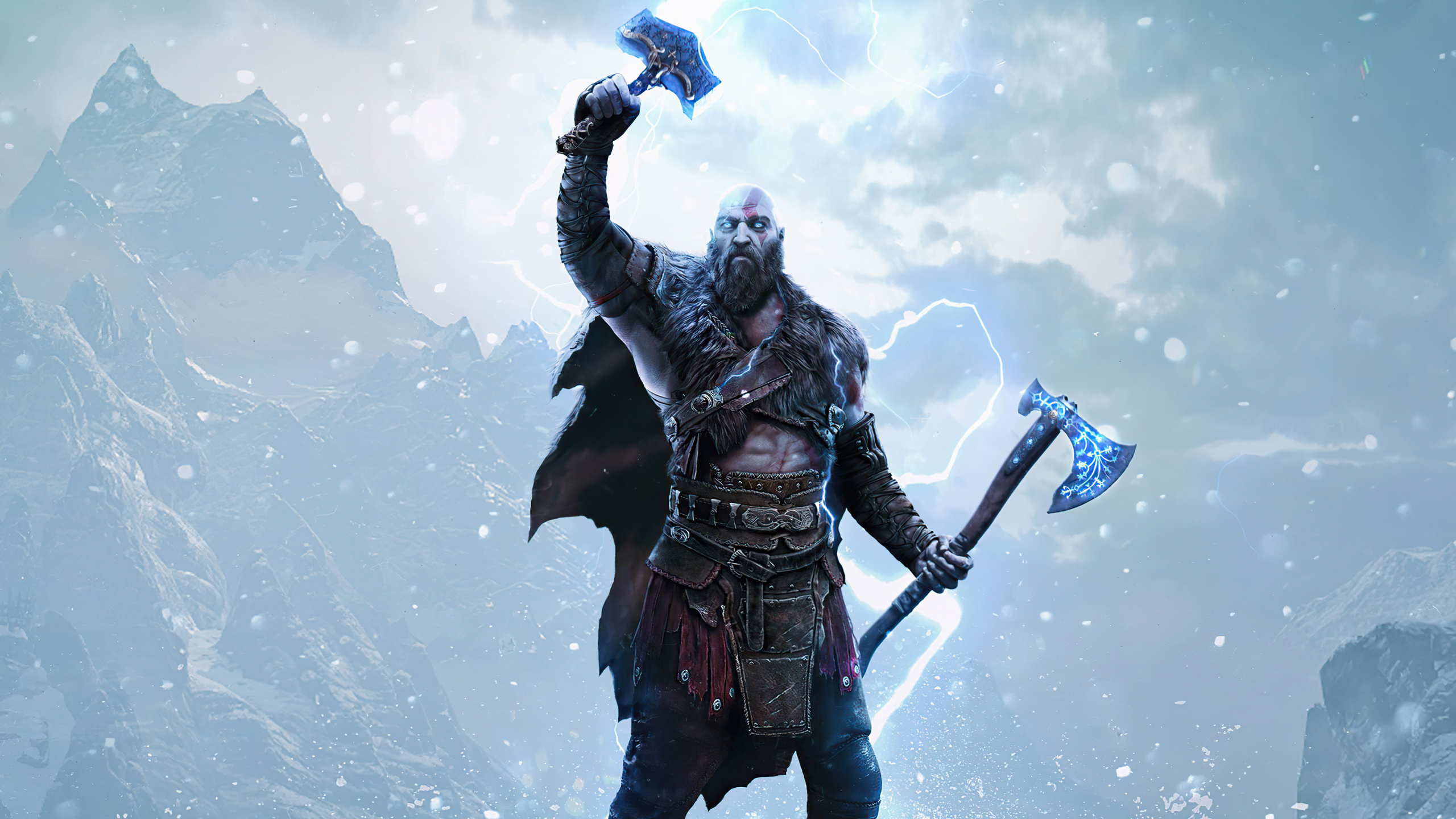 Download wallpaper 2560x1440 god of war