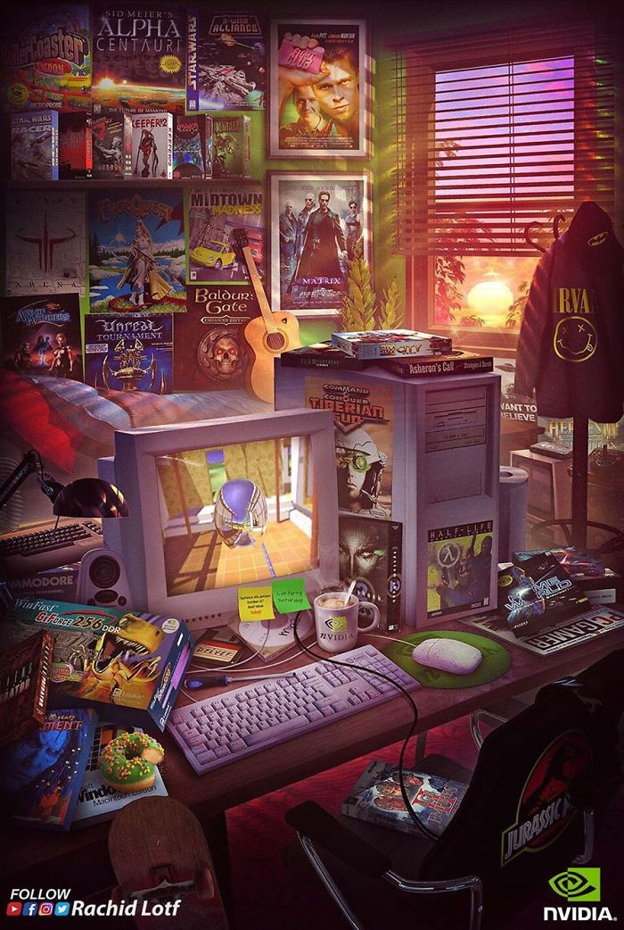 Retro gaming art