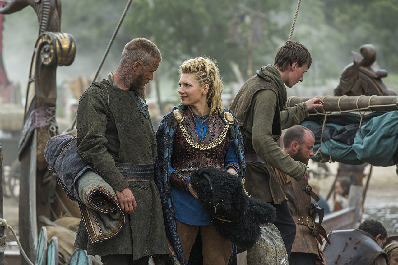 image young woman Vikings TV series
