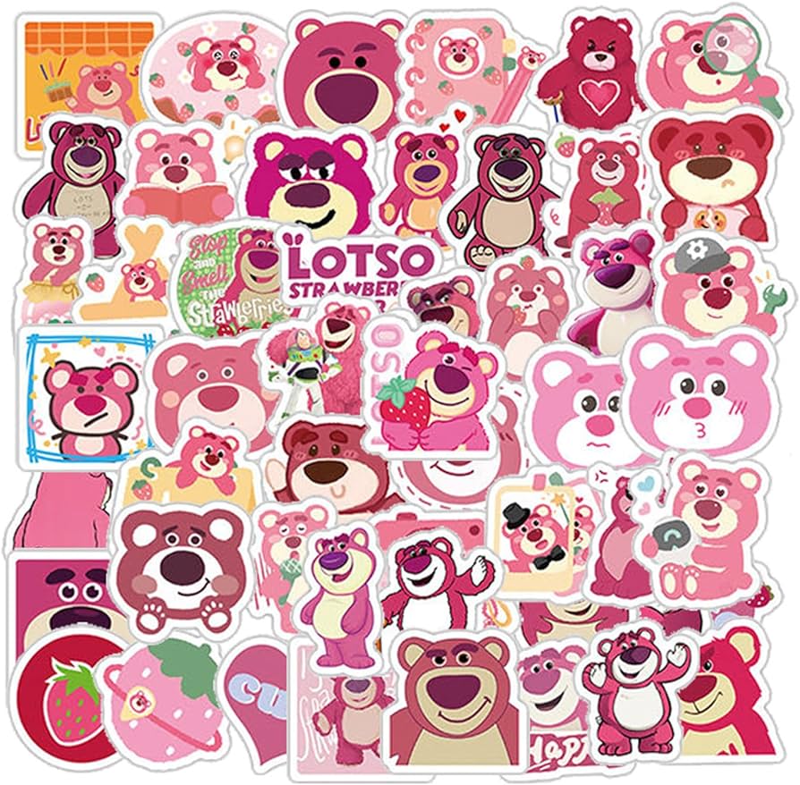 50Pcs Cute Cartoon Lotso Lots O' Huggin