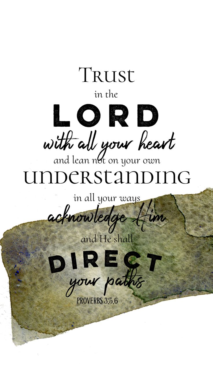 Proverbs 3:5 6 Wallpaper For IPhone