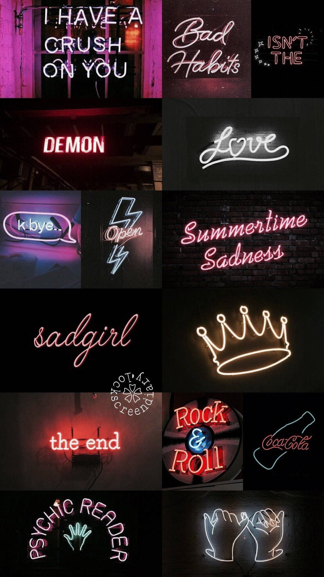 Black Neon Aesthetic Wallpaper