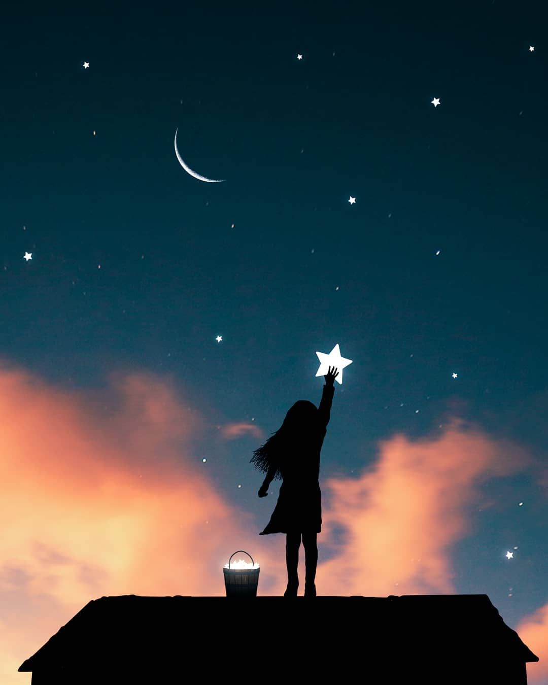 Night sky art