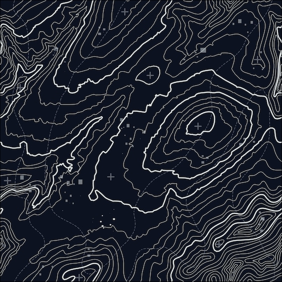 Dark Topographic Wallpaper, Dark Wall