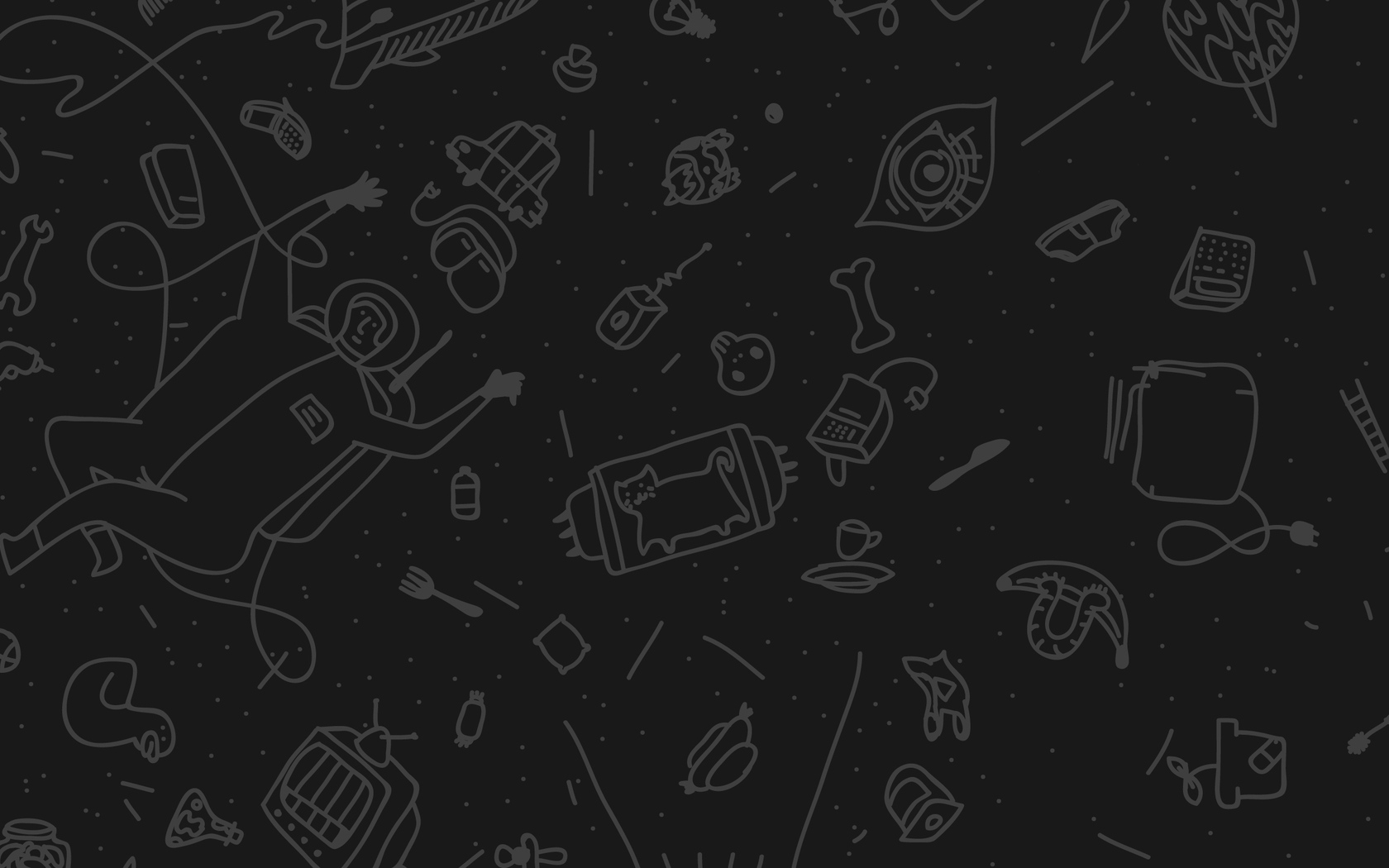 Cosmic Doodle Wallpaper