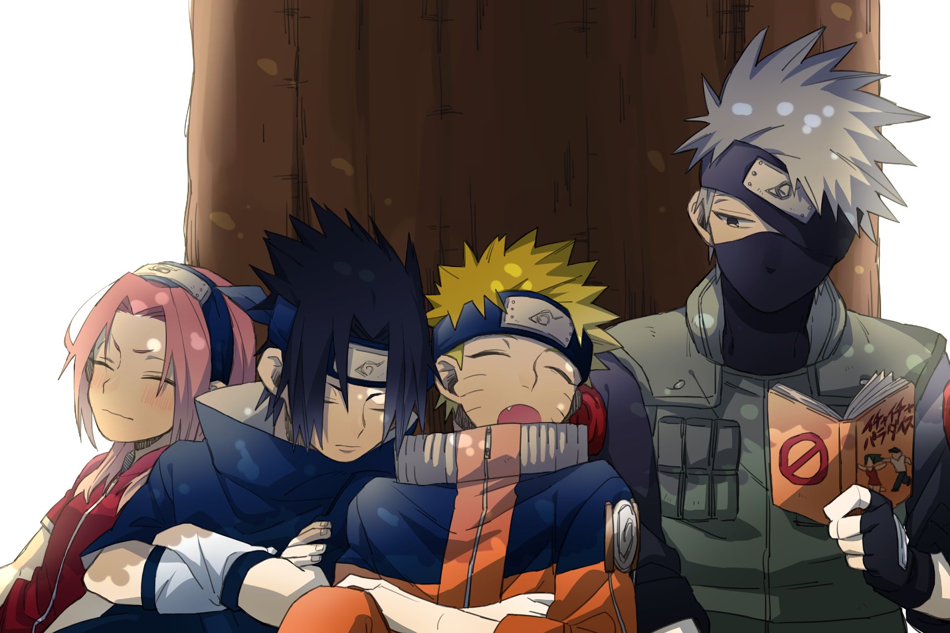 Anime, Naruto, Sasuke Uchiha, Sakura