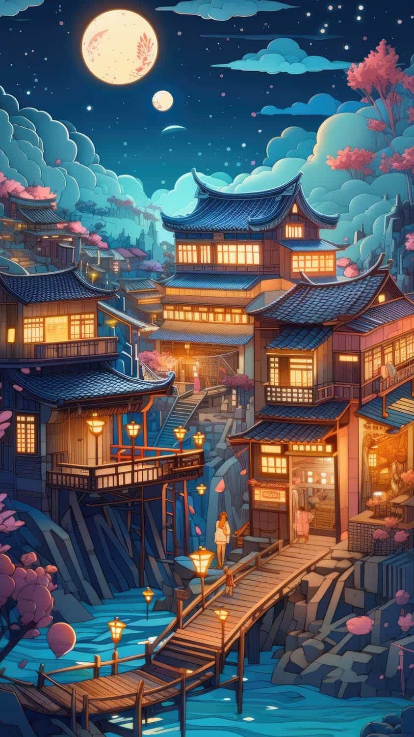 Old Japan City IPhone Wallpaper HD
