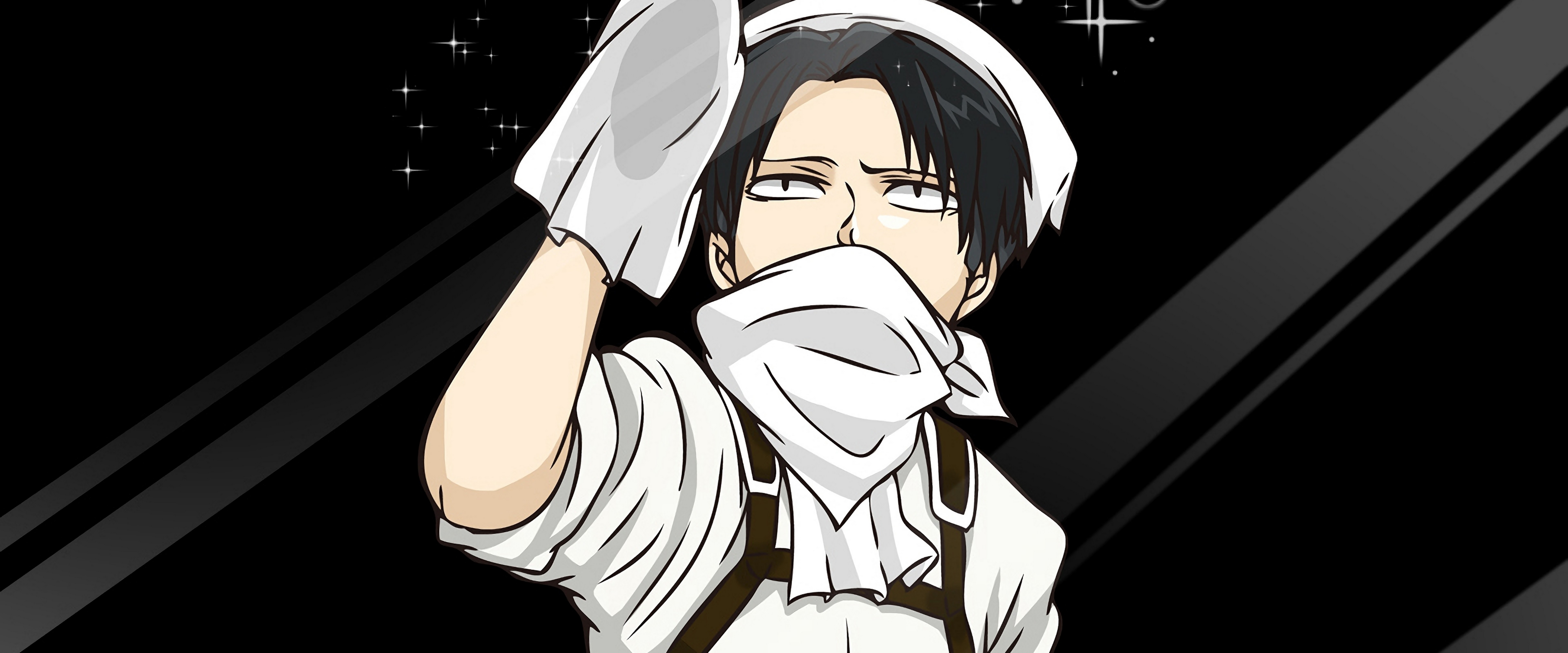 Levi Cleaning Attack on Titan 4K