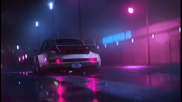 Steam Workshop::Rain on Neon Car In