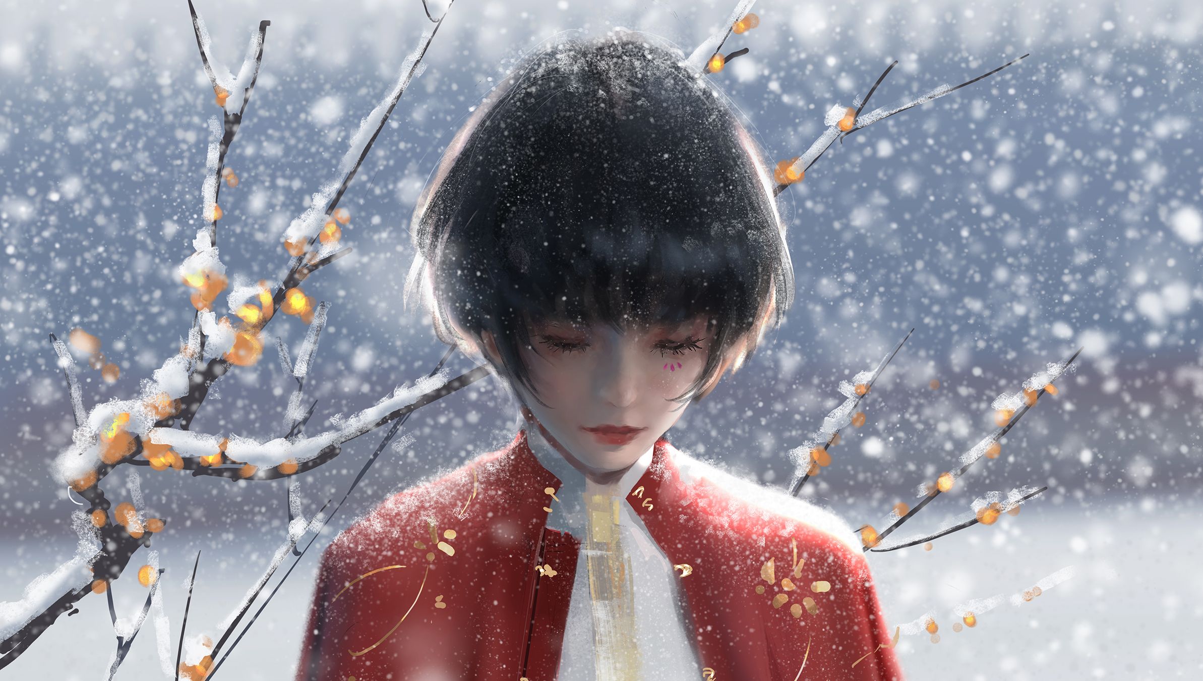 Winter, Snow, Comics, Ghostblade, Jade