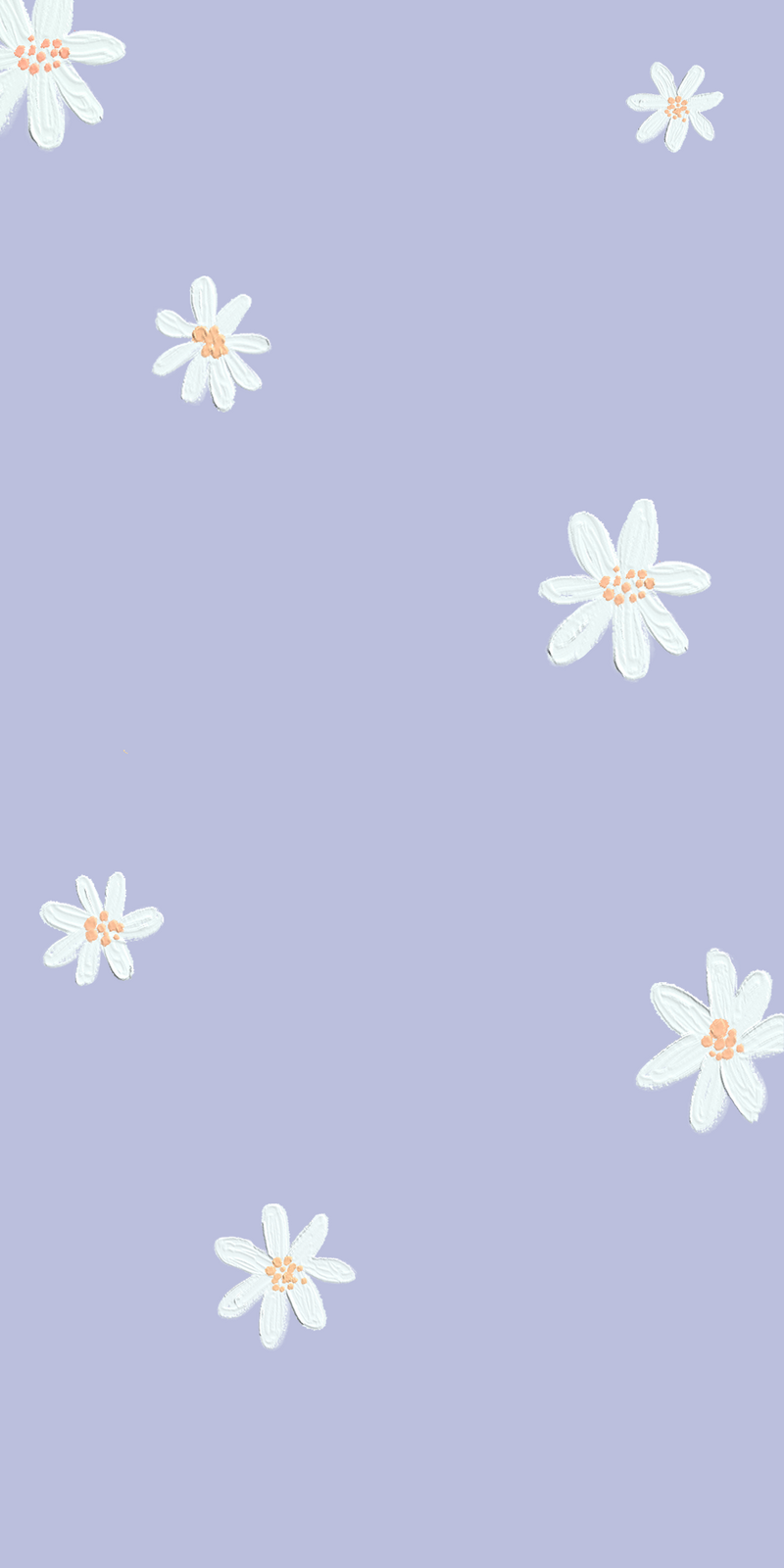 Light Purple Hand Drawn Small Daisy