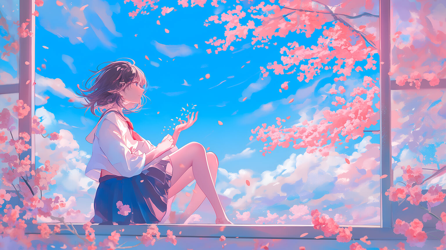 Cherry Blossoms Desktop Wallpaper 4K