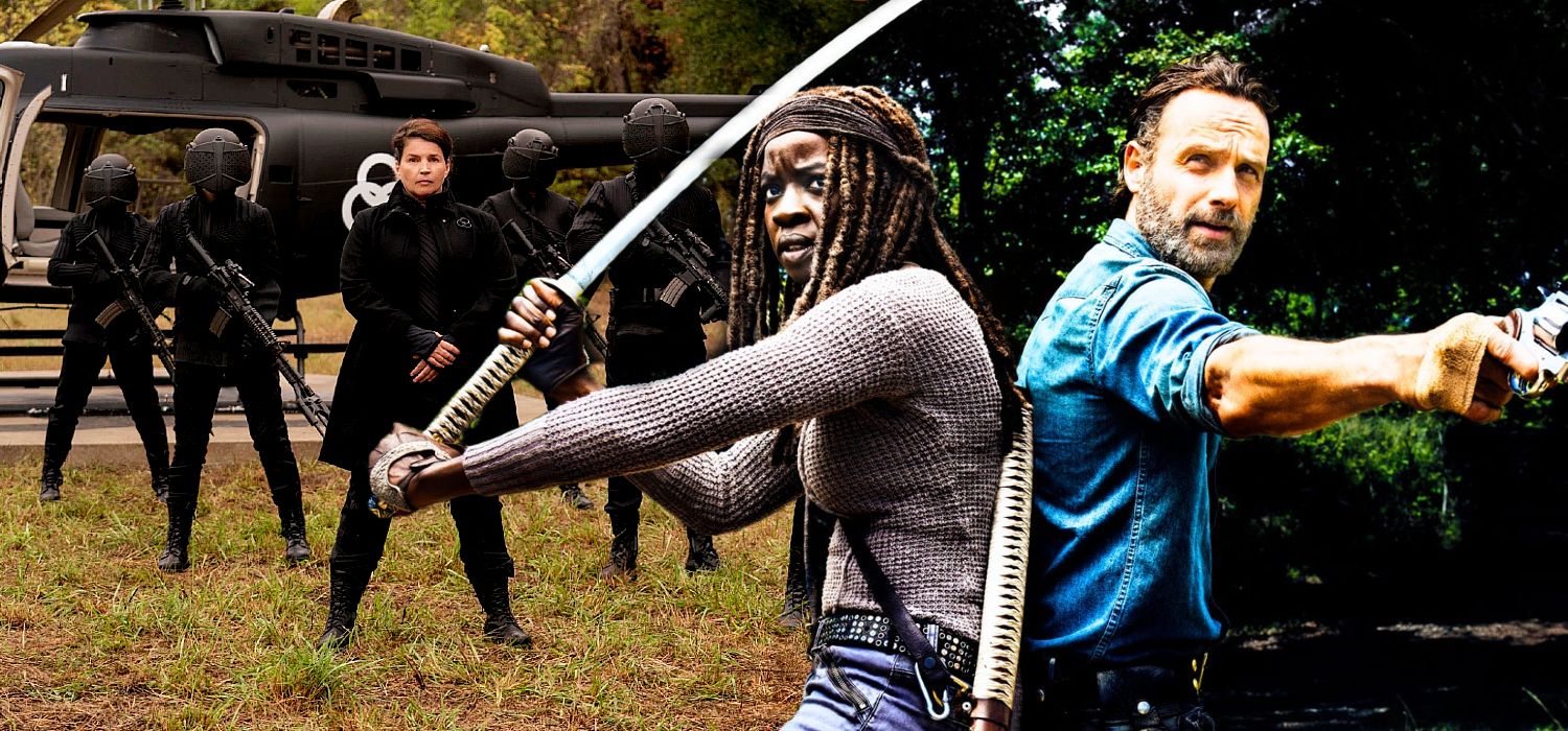 Rick & Michonne Against Flaming Zombies