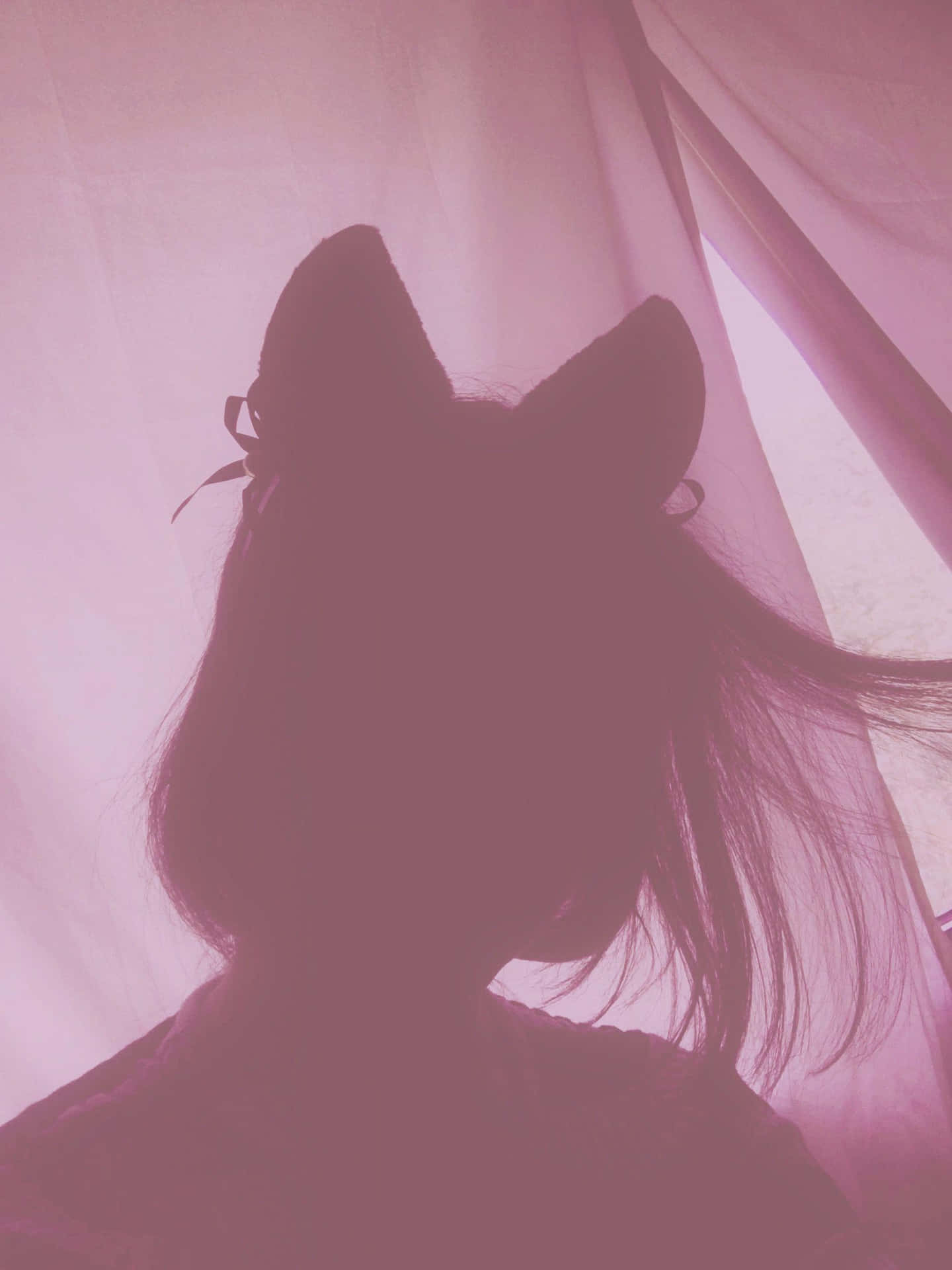 Download Pink Shadow Girl Aesthetic