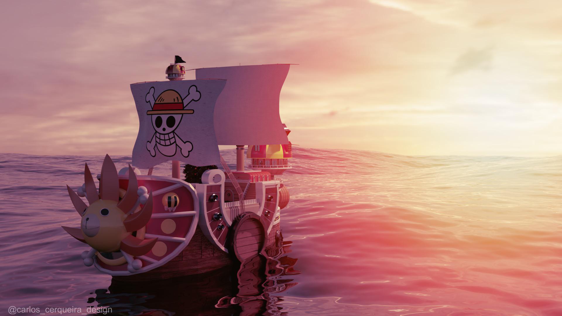Thousand Sunny render nade in blender