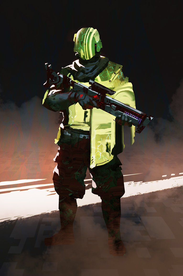 Neon Guard #Character #Art