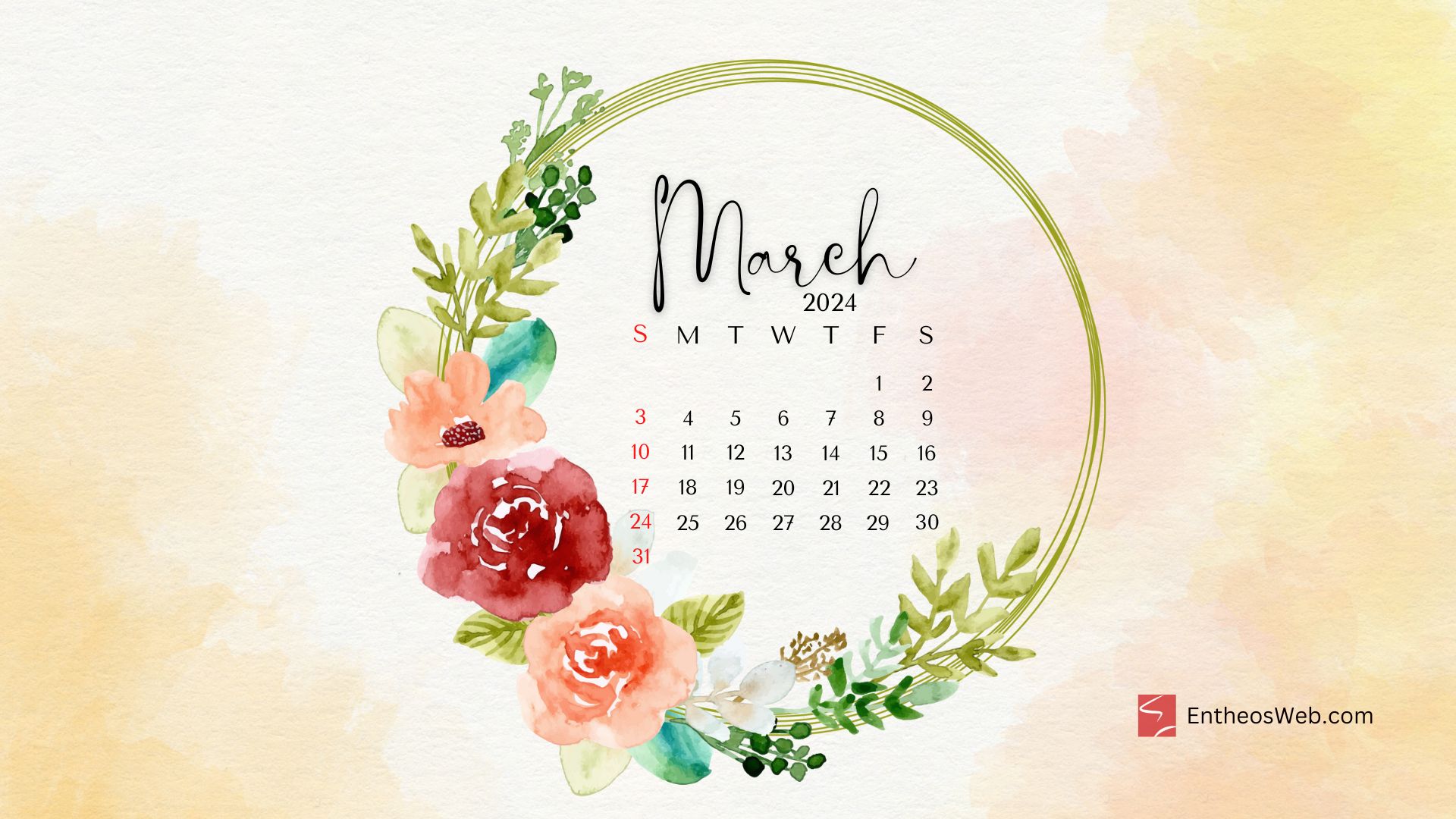 March 2024 Desktop Wallpaper Calendars