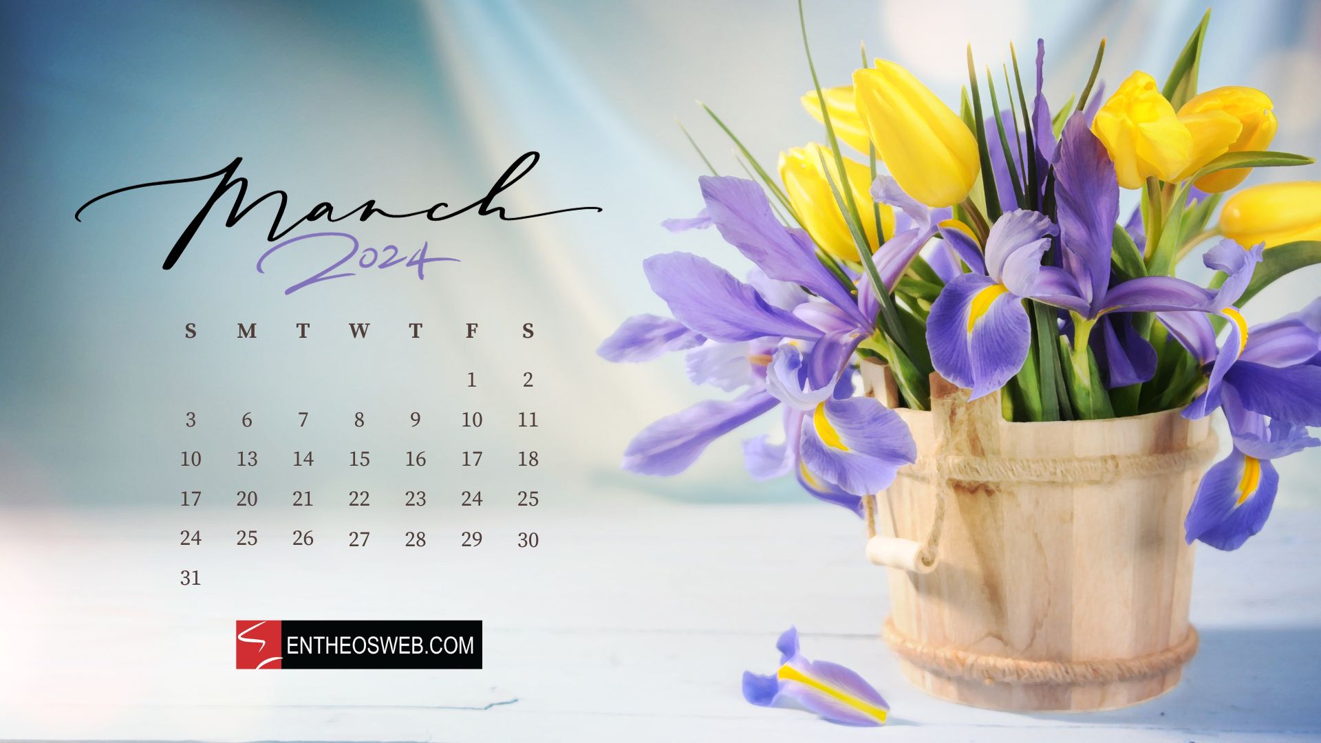 March 2024 Desktop Wallpaper Calendars