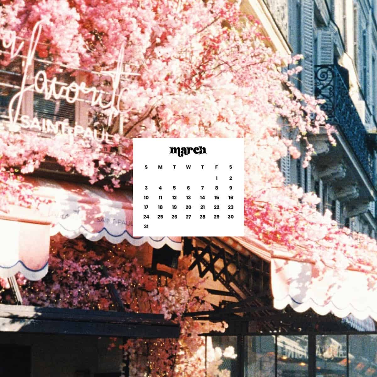 March 2024 wallpaper