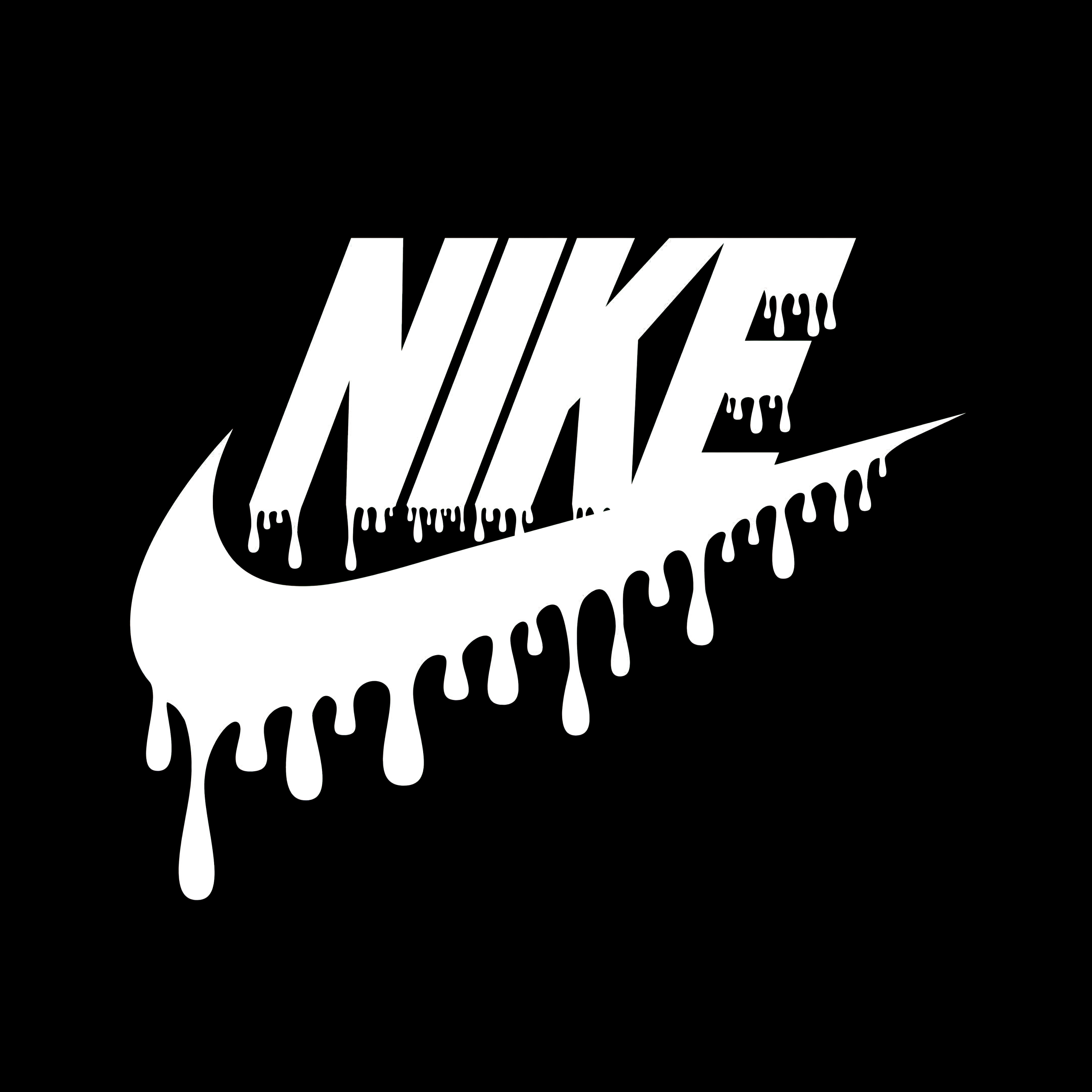 Nike Wallpaper 4K, Drippy, 8K, Black