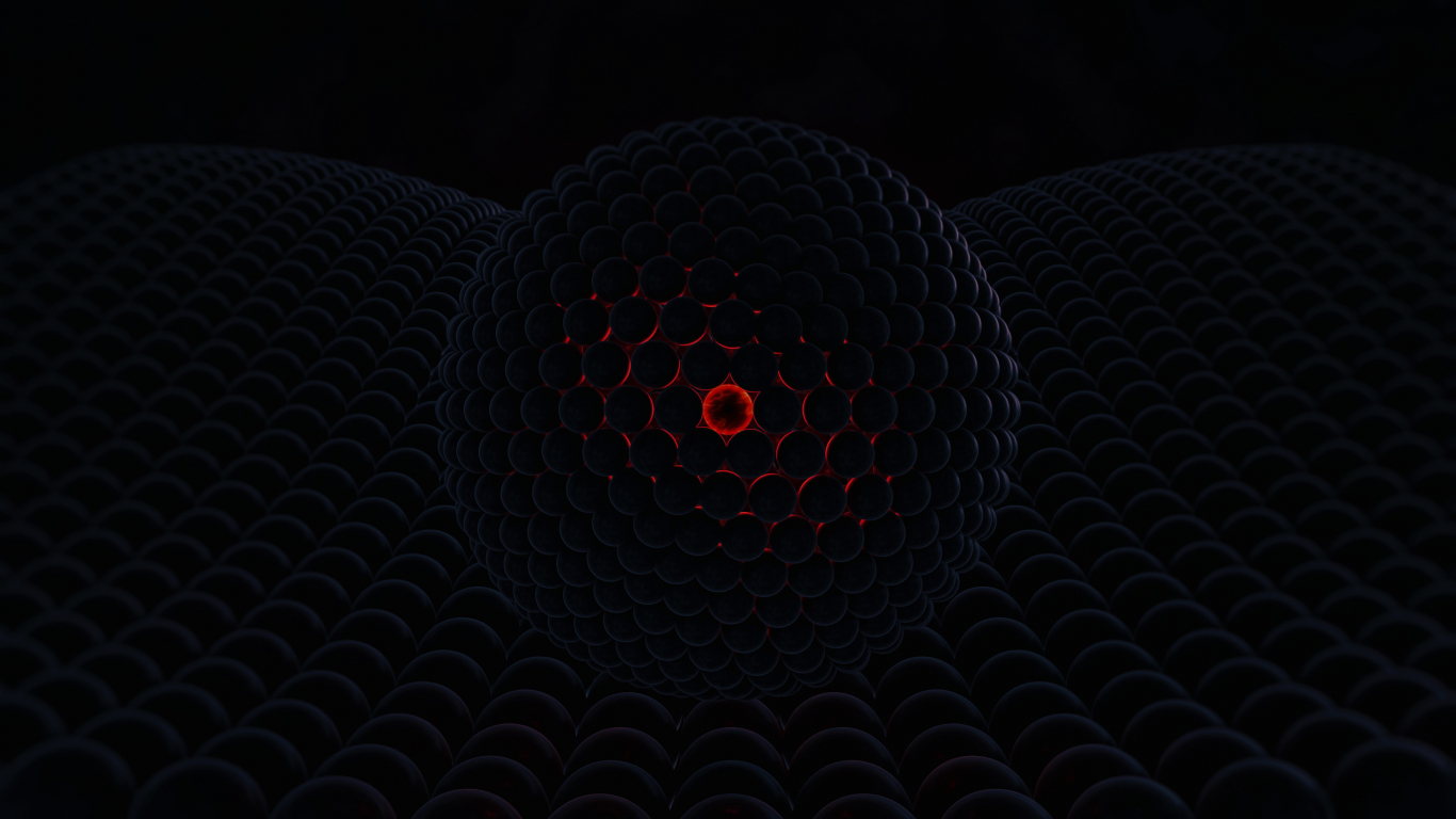 Download wallpaper 1366x768 spheres