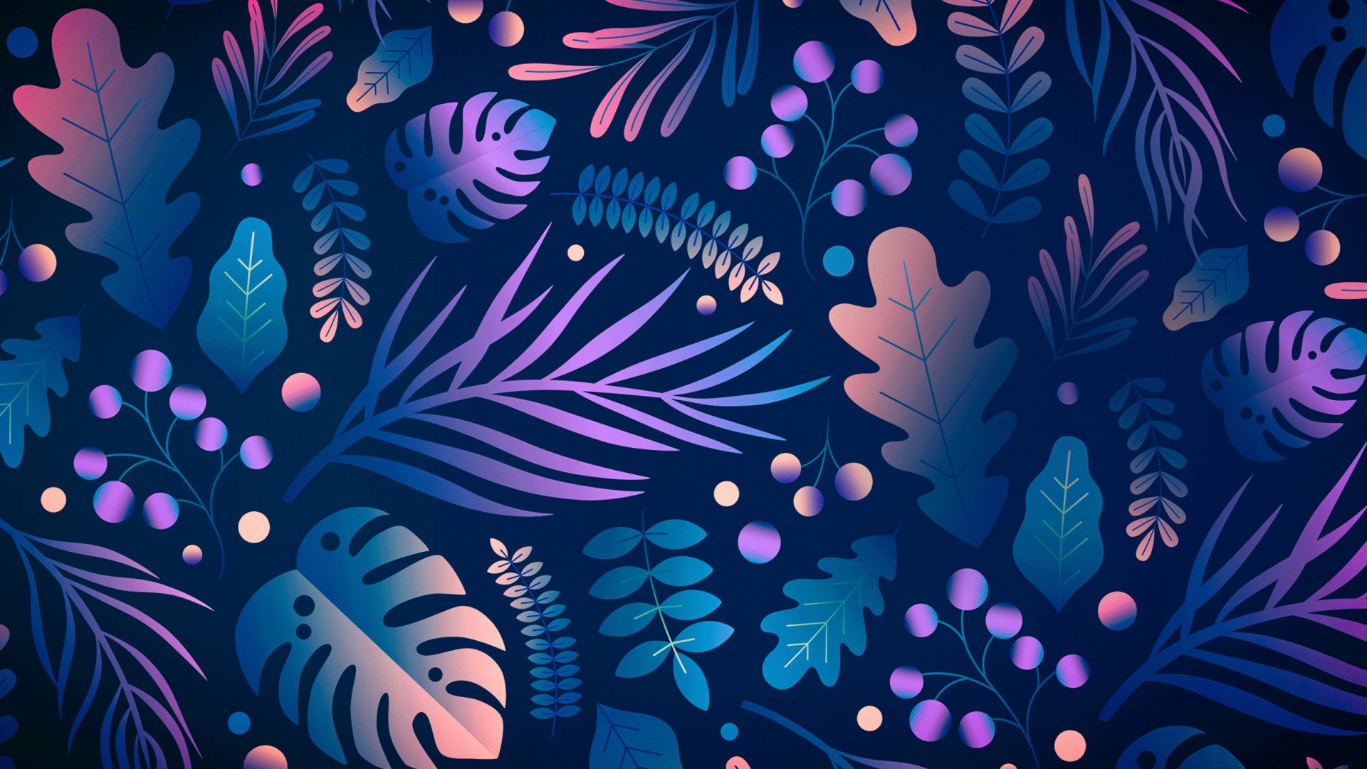 Abstract Leaves Wallpaper