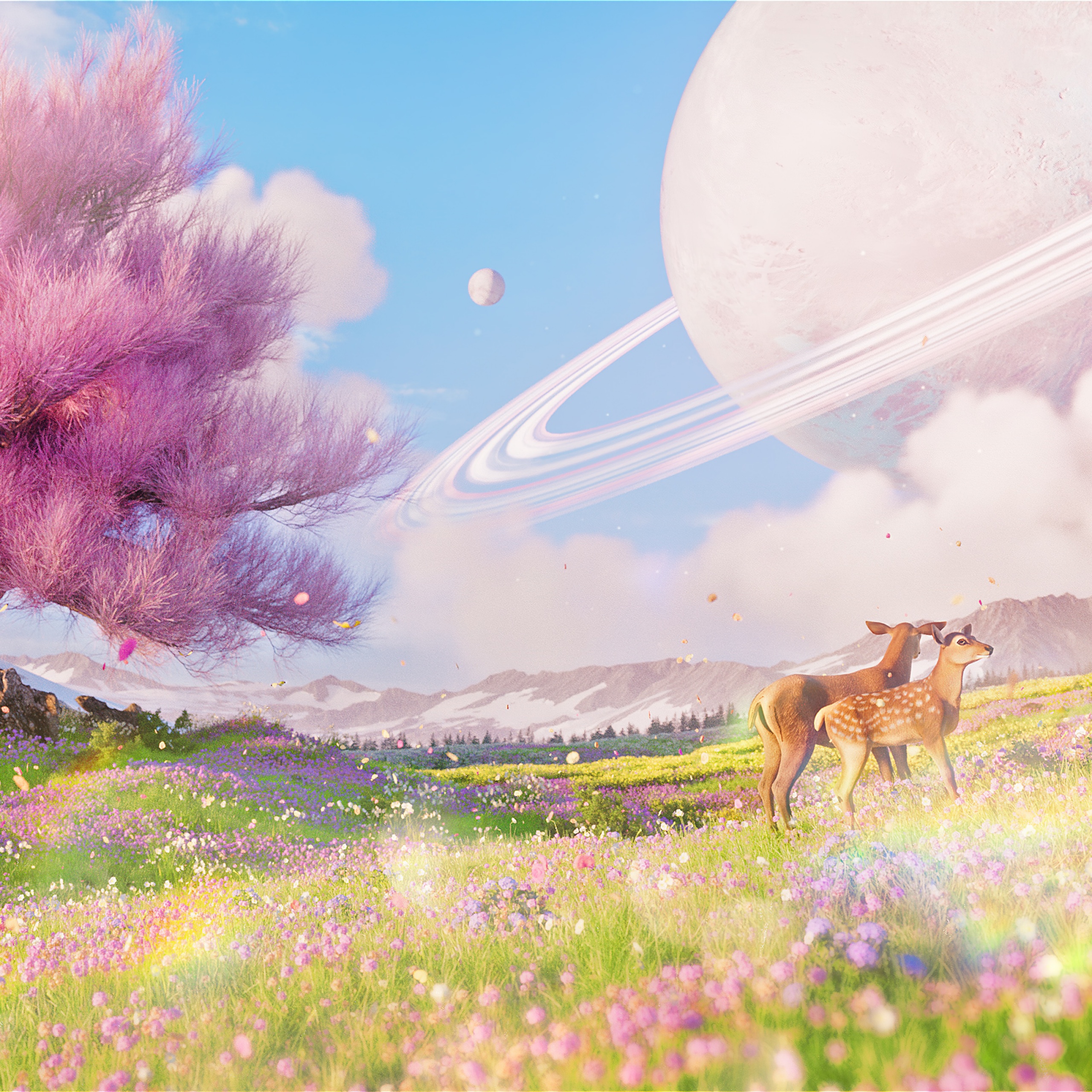 Magical Wallpaper 4K, Landscape, Saturn