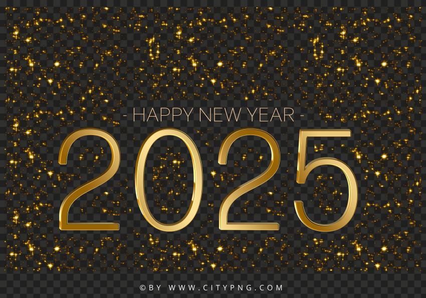 Year 2025 Sparkle Background PNG Image