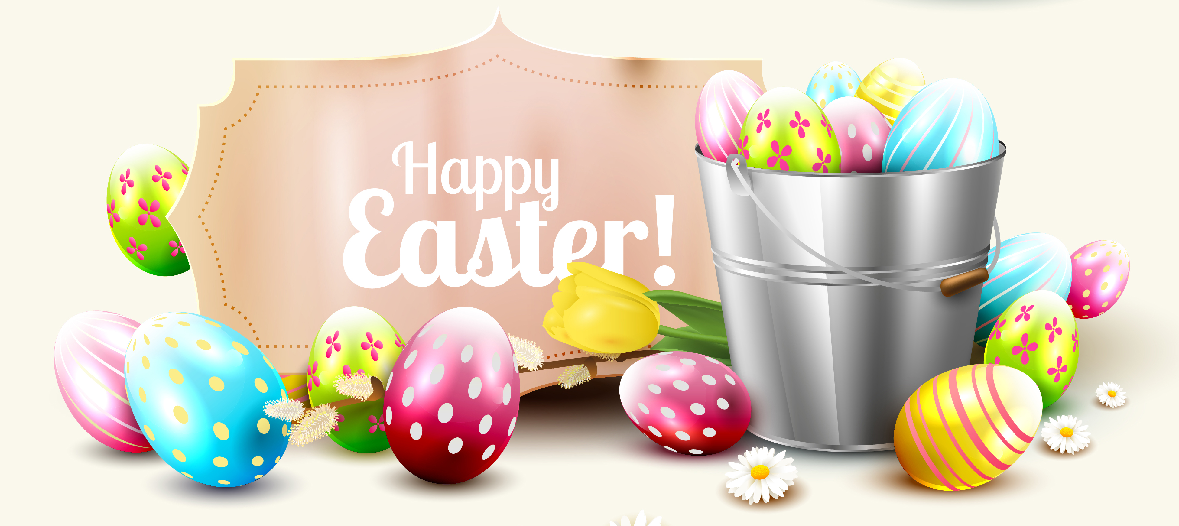 English Eggs Bucket White background
