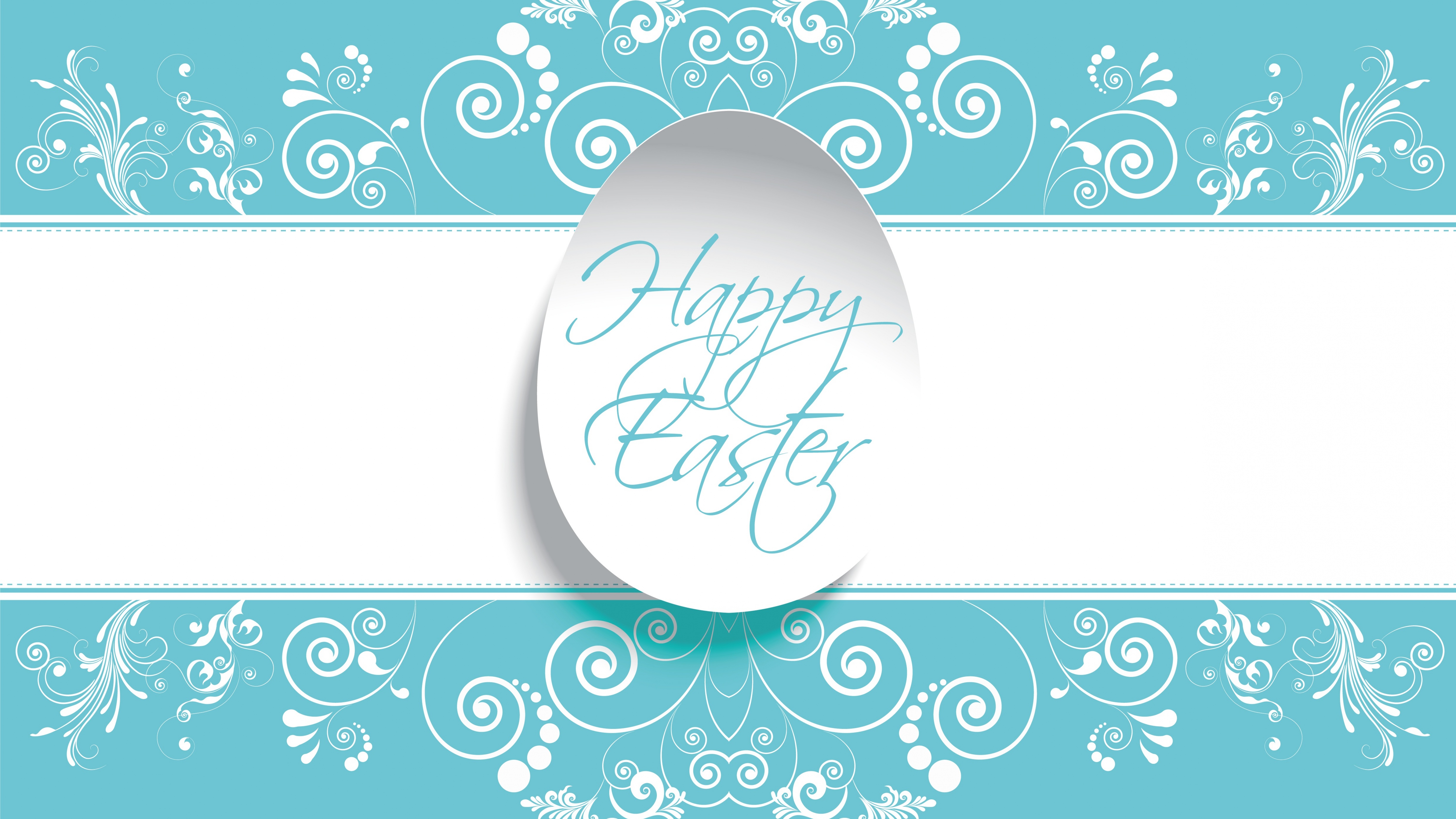 Happy Easter Wallpaper 4K, Floral