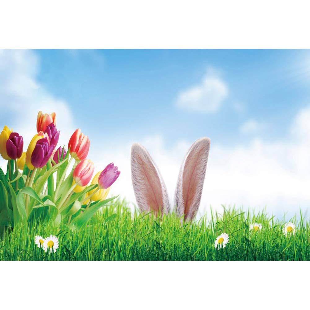 DORCEV 6x4ft Spring Easter Backdrop