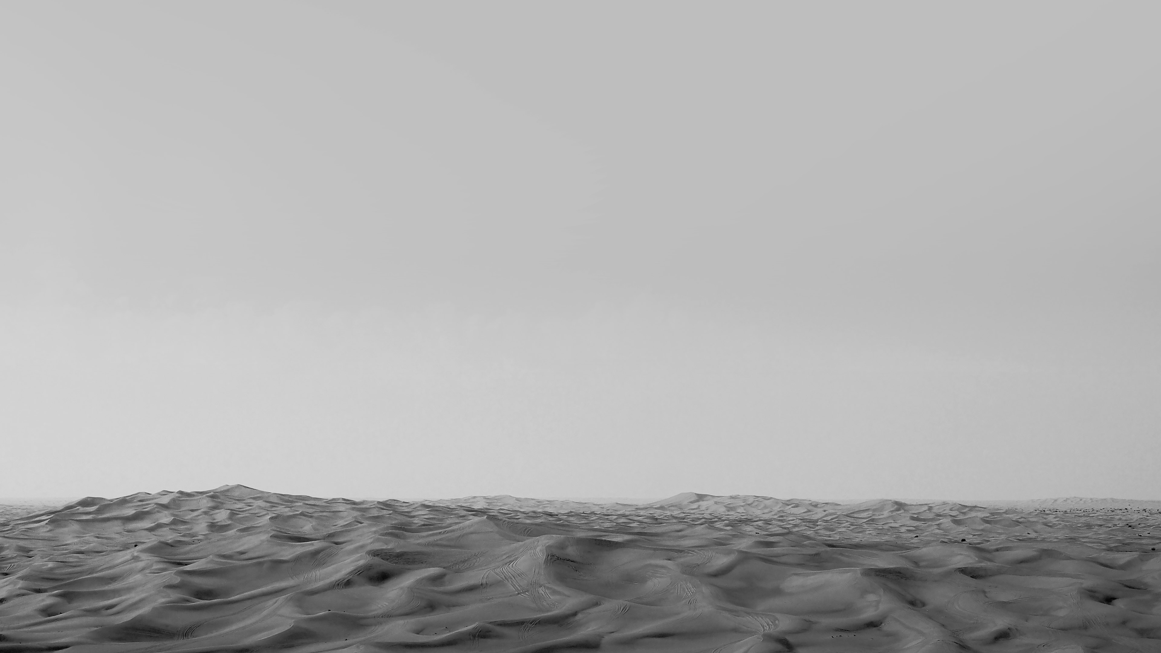 Desert Minimal Bw Dark Nature Sky