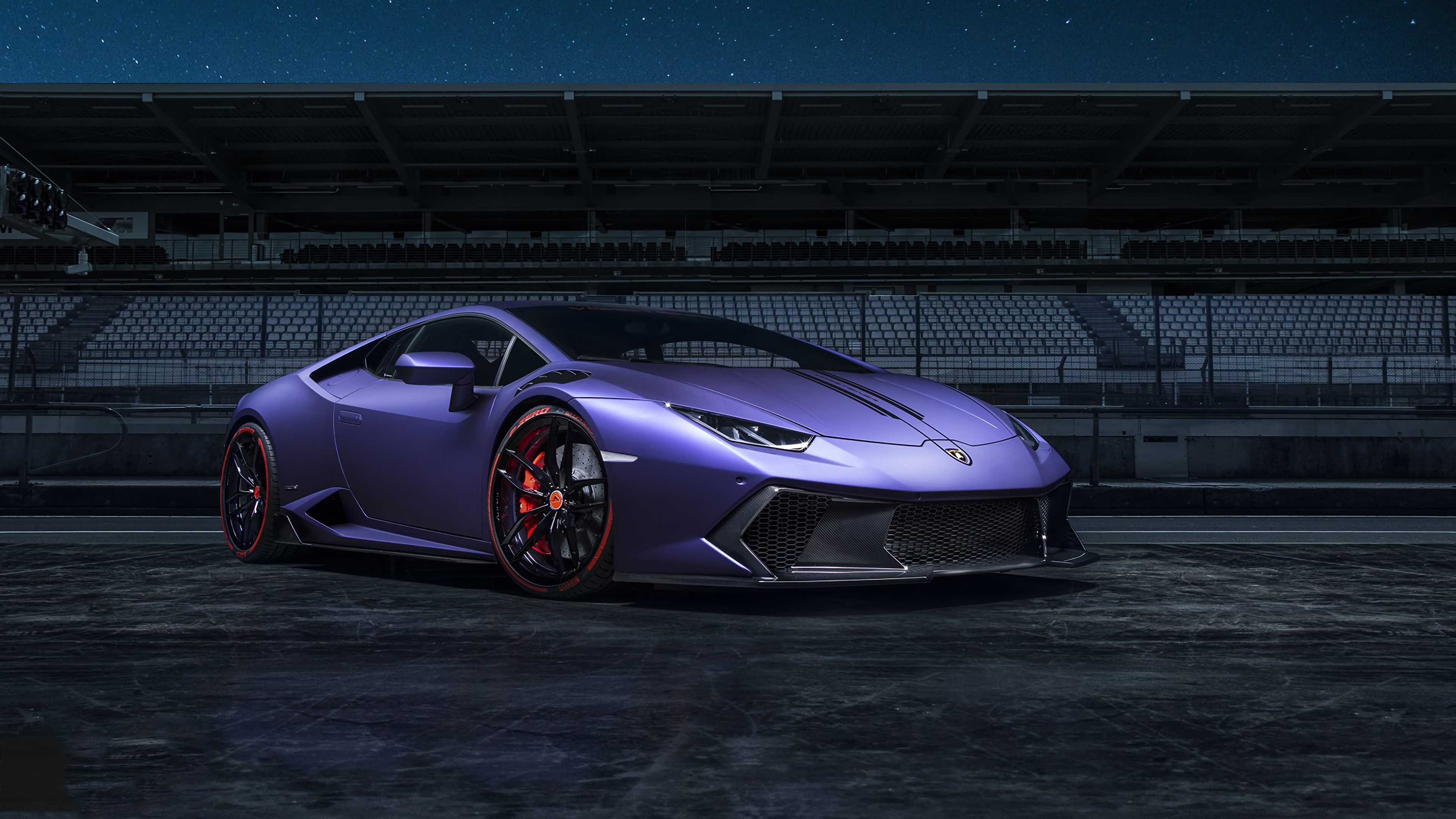 Download wallpaper 3840x2160 purple car