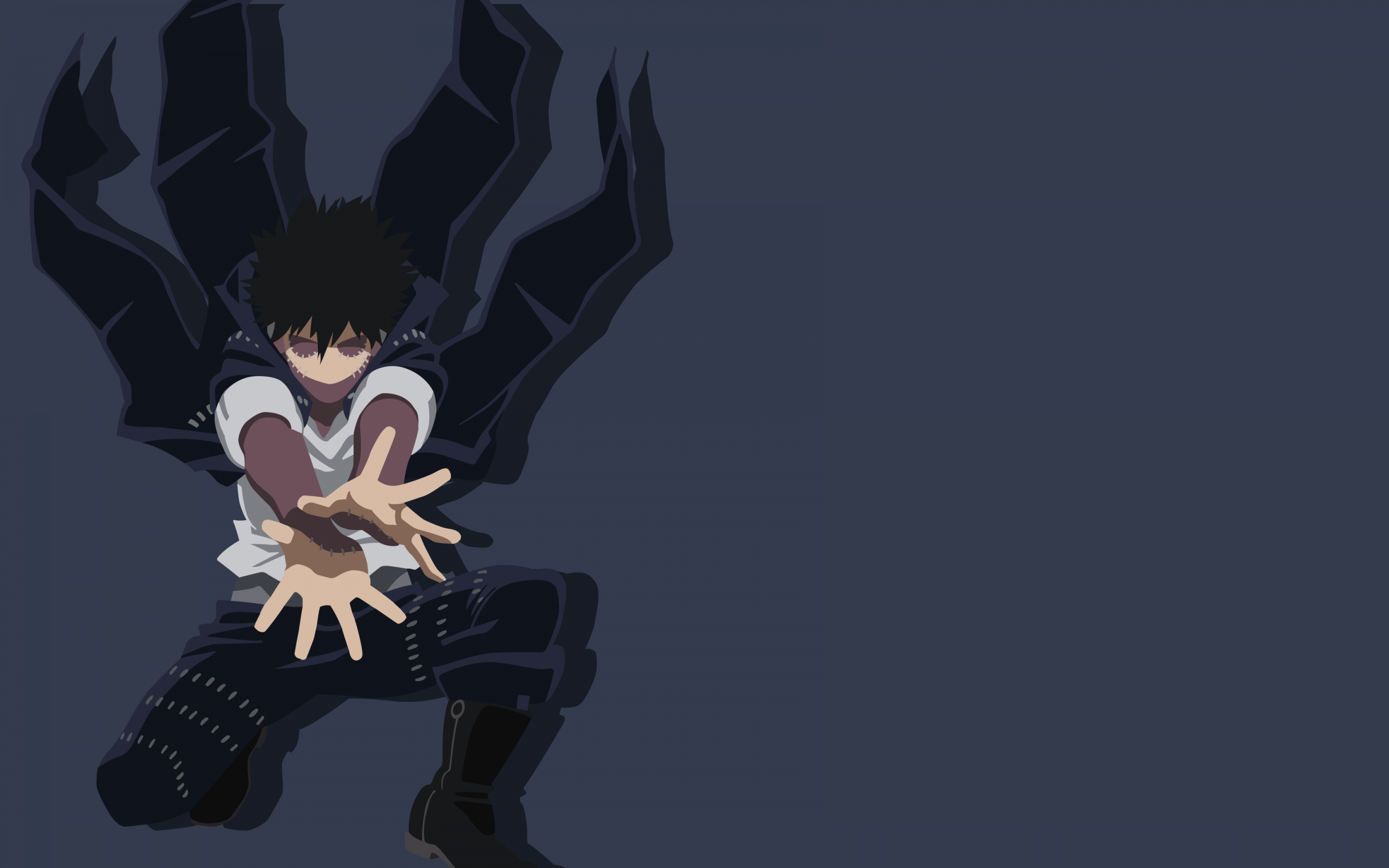 Dabi Wallpaper 4K, Grey background