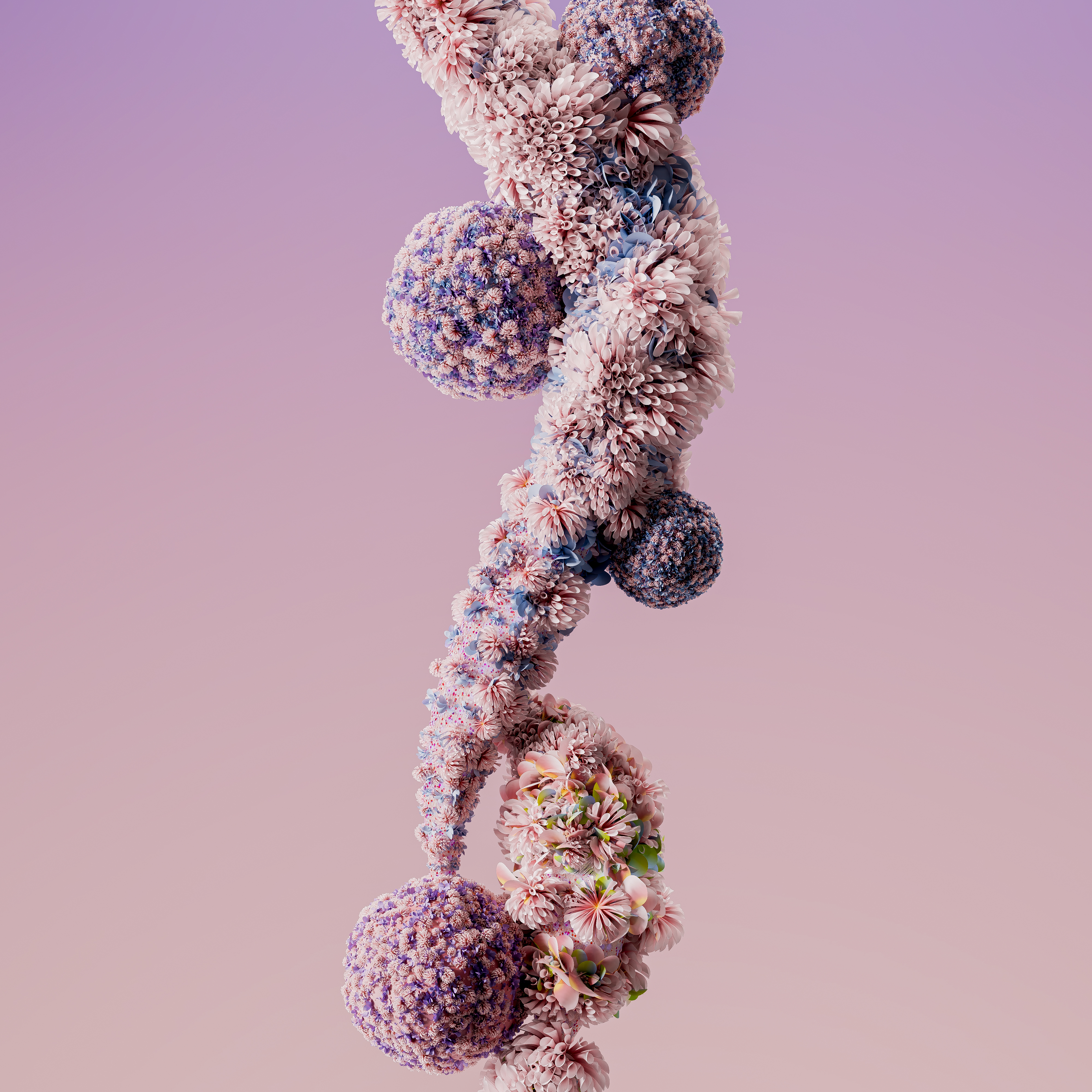 3D Art Wallpaper 4K, Pastel background