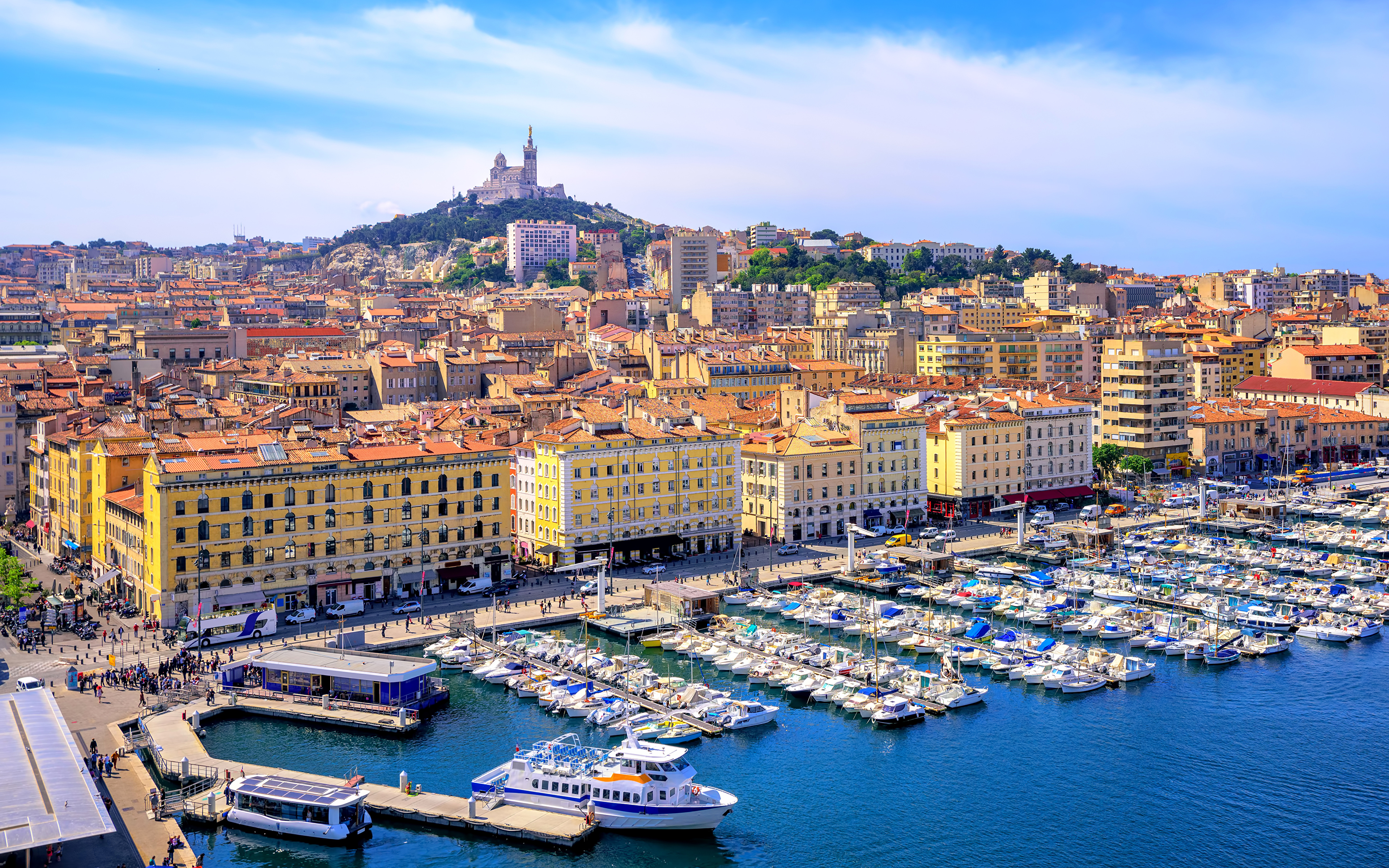 Wallpaper Marseille France Marinas