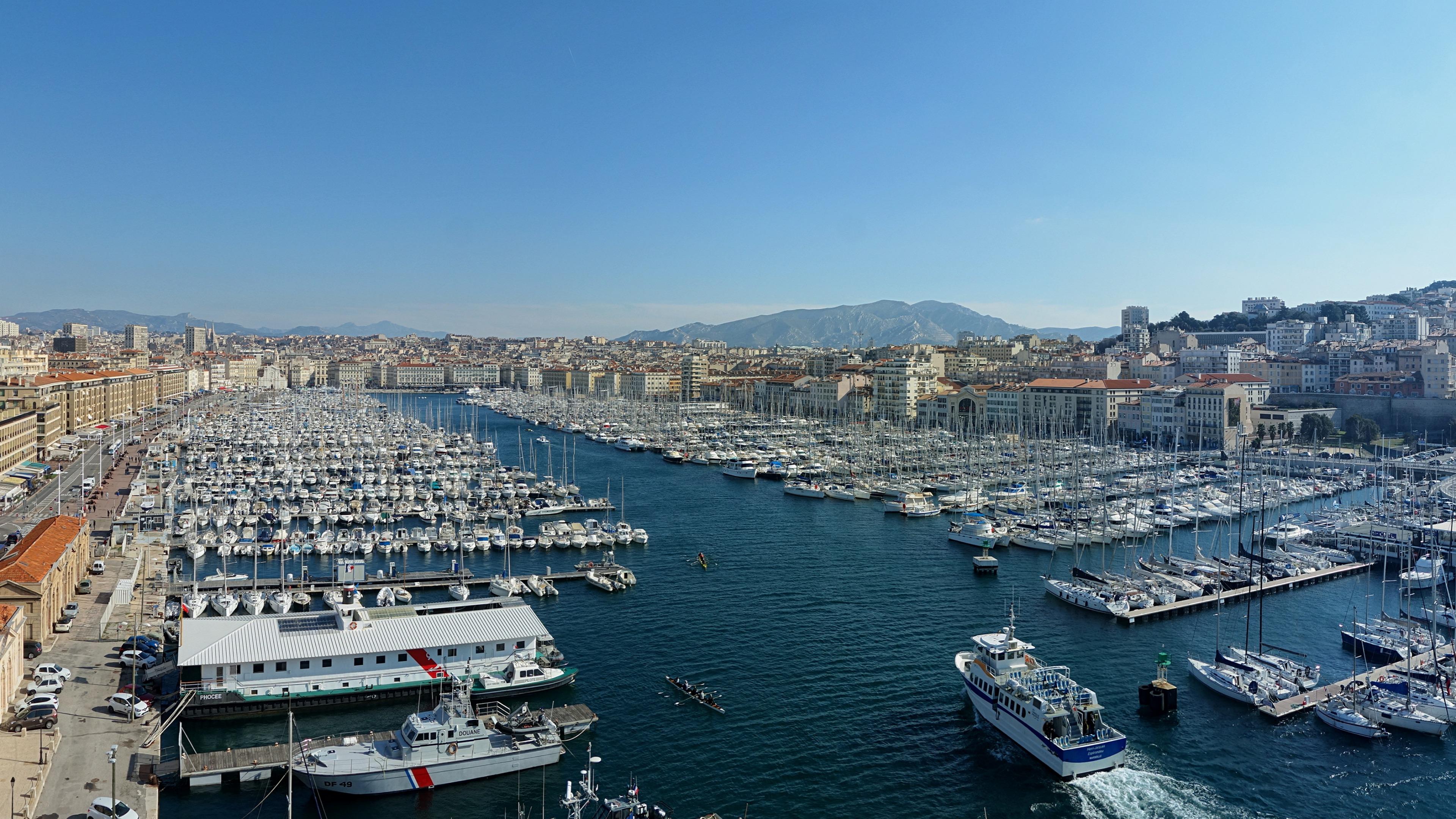 Panoramic View Of Vieux Port De